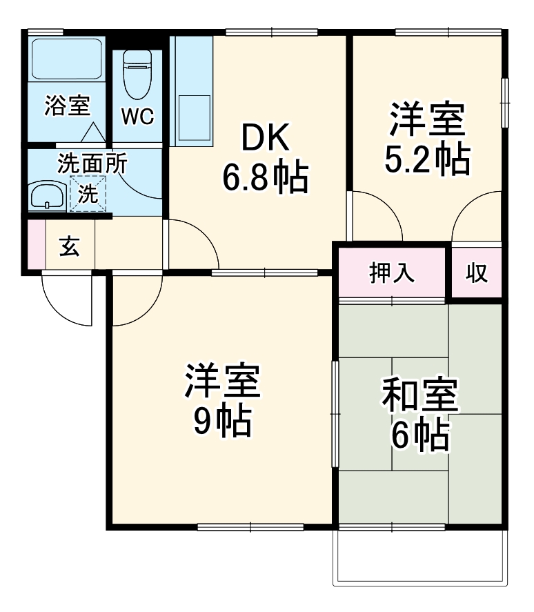 メゾン7 B棟の間取り