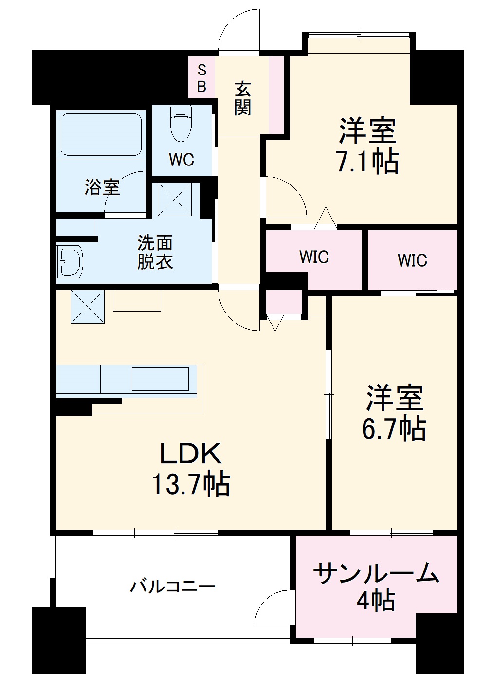 ラ・メール港の間取り