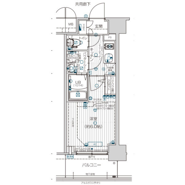 エスリード弁天町桜通レジデンスの間取り