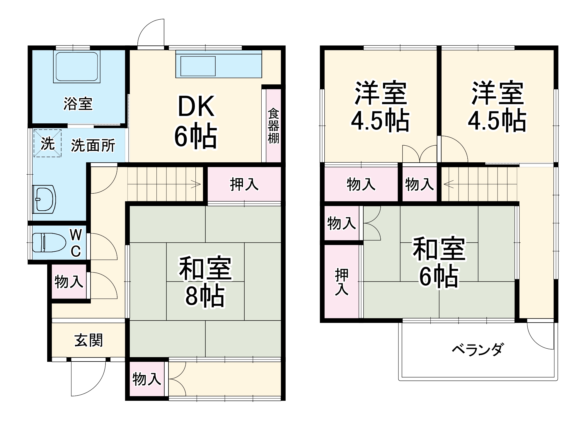 さいたま市見沼区堀崎町386-3戸建の間取り