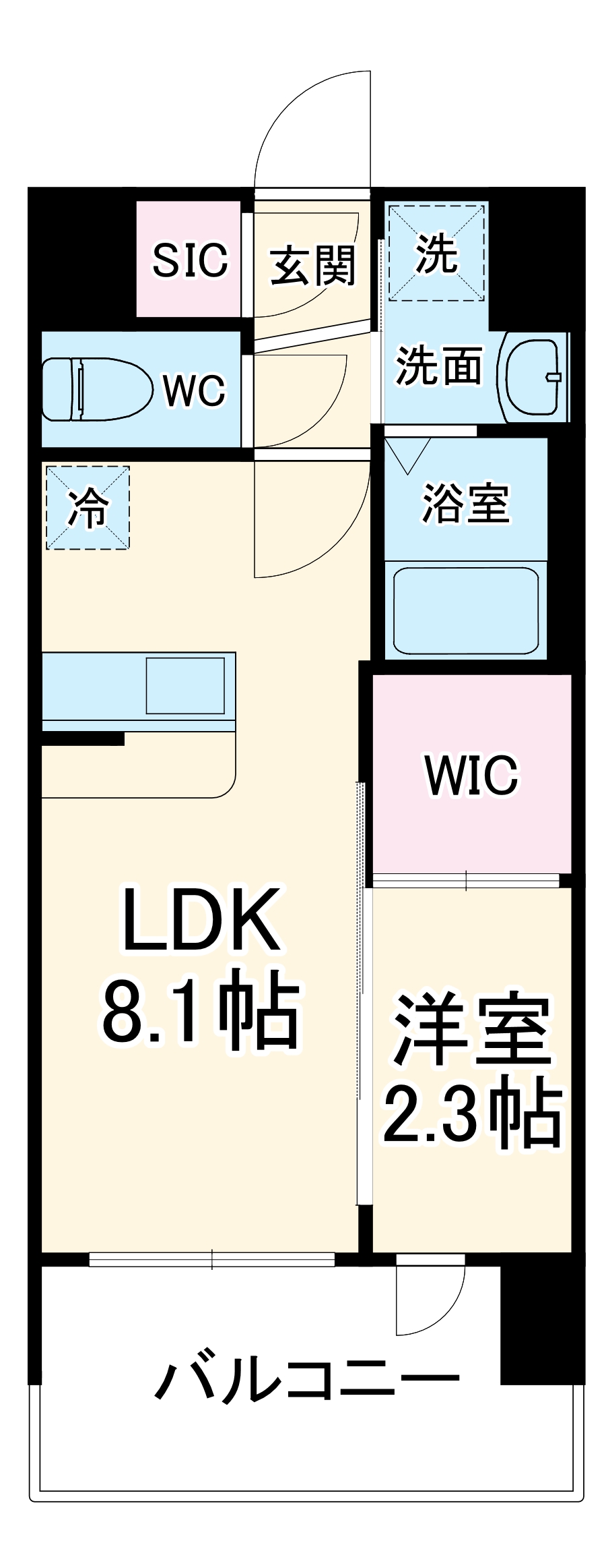 セレニテ十三ミラクの間取り
