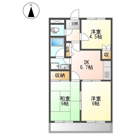 コスモハイツの間取り