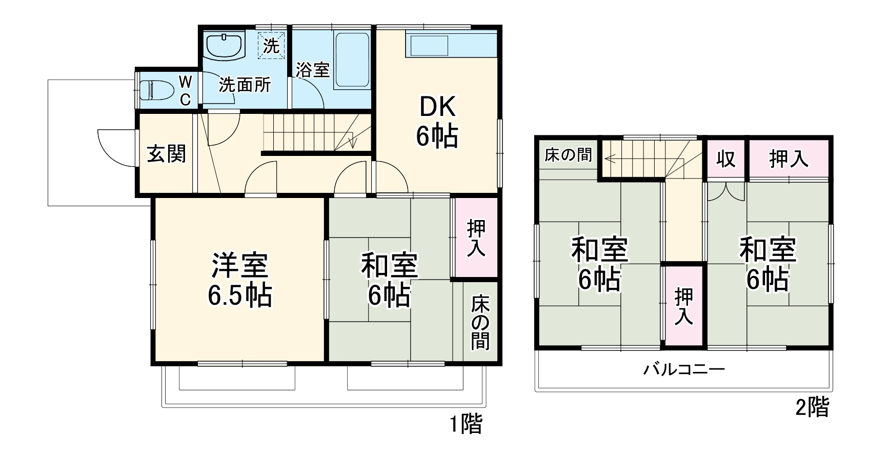 大井町宮新田戸建の間取り