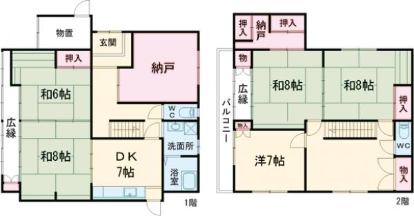 SS貸家の間取り