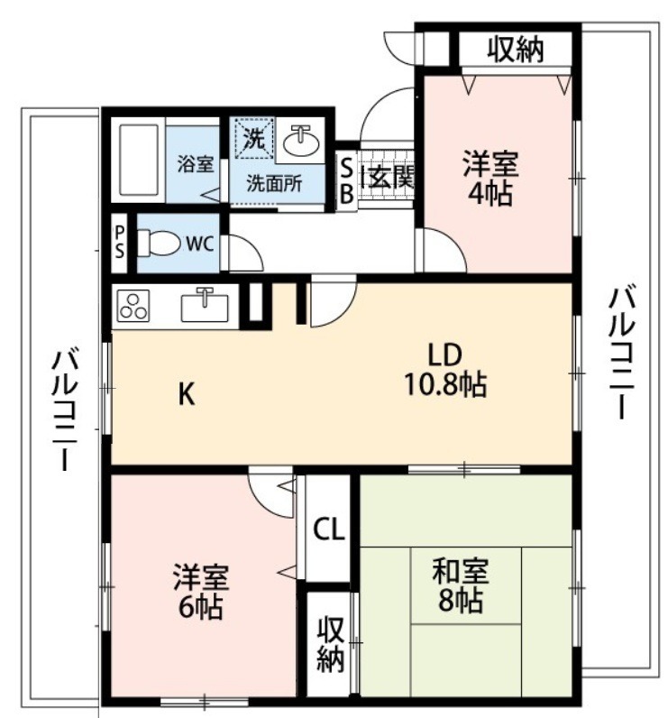 グランコート草加の間取り