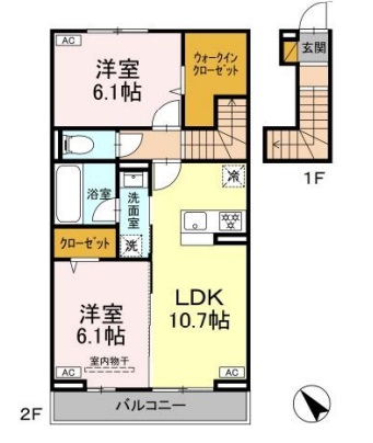ルシアン メゾンの間取り