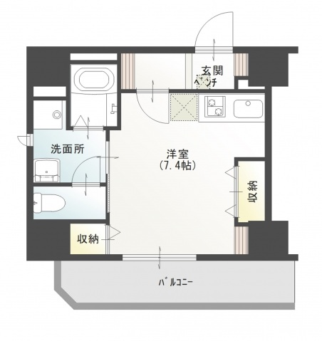 RISE脇田本町Ⅱの間取り