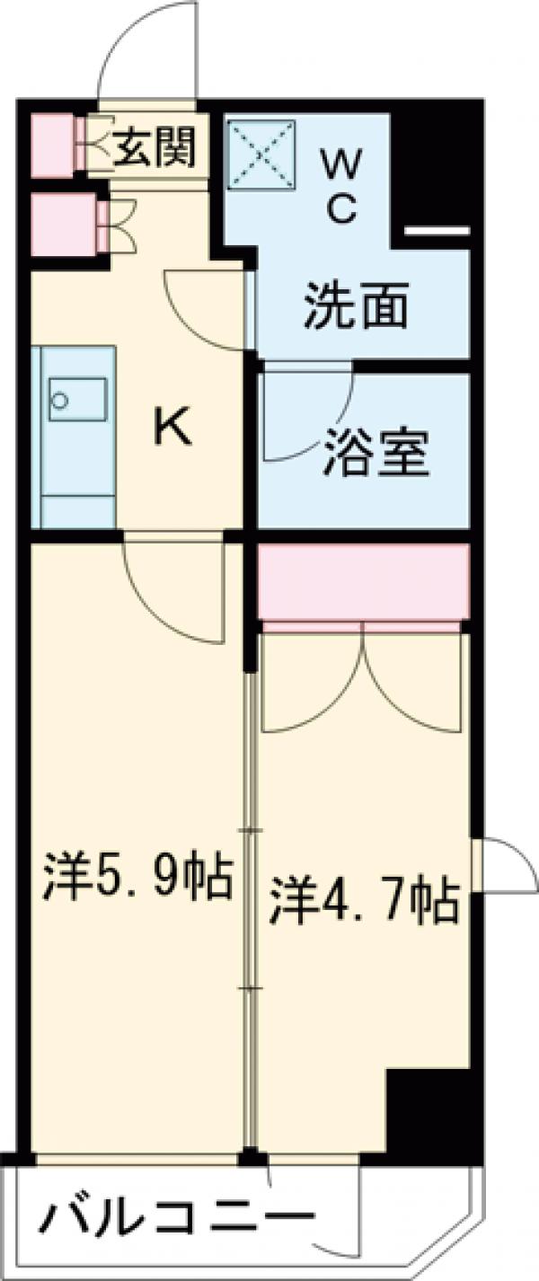 ミルーナヒルズ喜多見の間取り