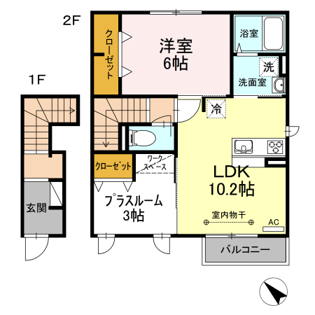 クロワールAiHakoneの間取り