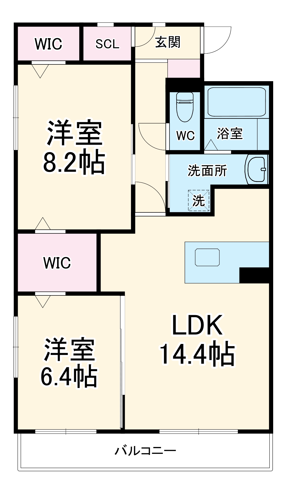 ロゼッタヒルズの間取り