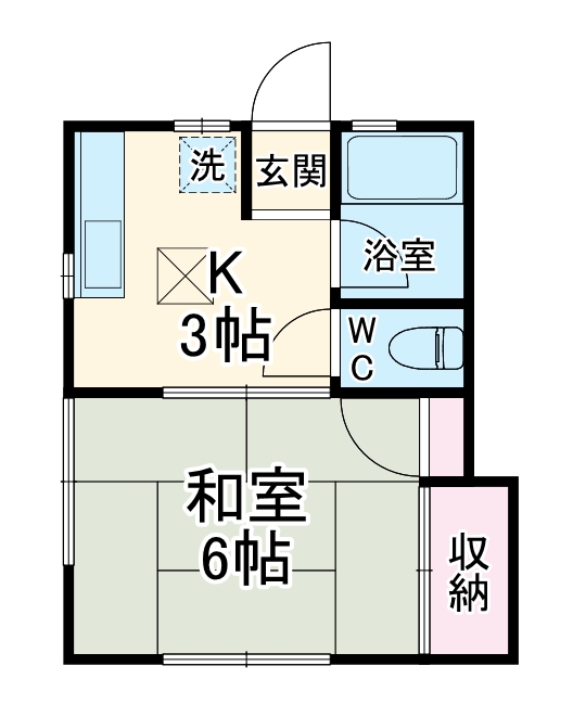 高橋ハイツAの間取り