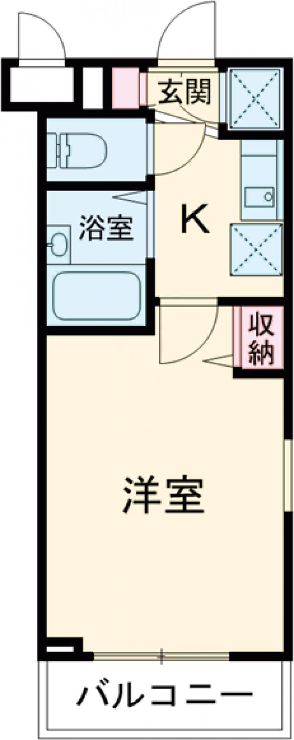 サンテミリオン目黒東山弐番館・307号室の間取り