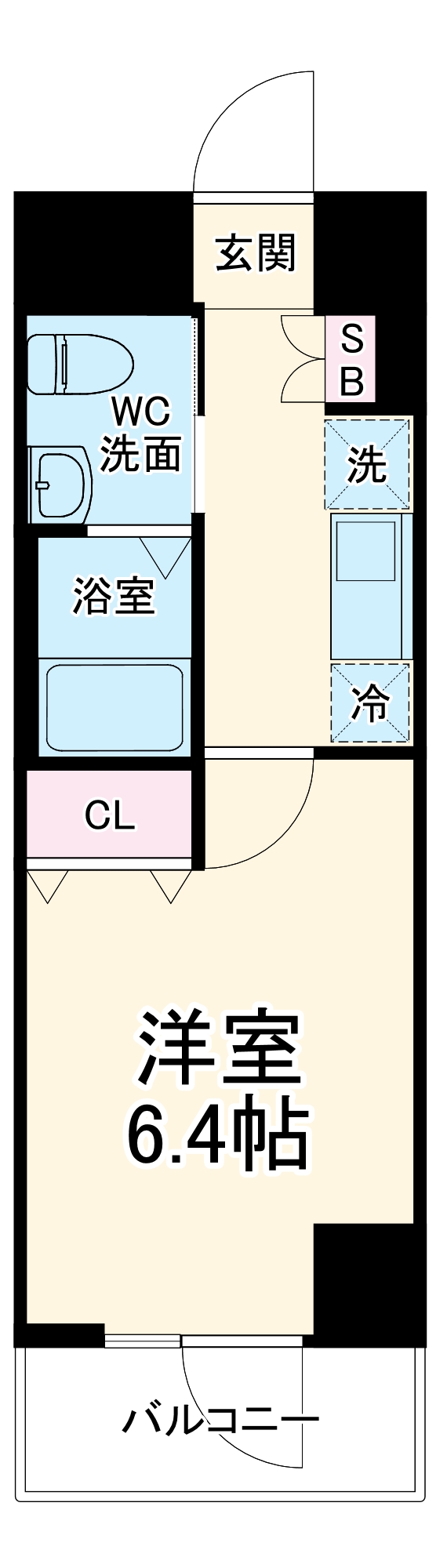 グランリーヴェル横濱NOELの間取り