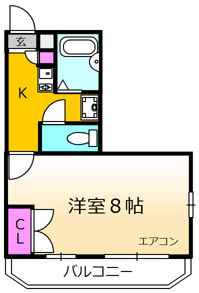 レオパレスヤマトの間取り