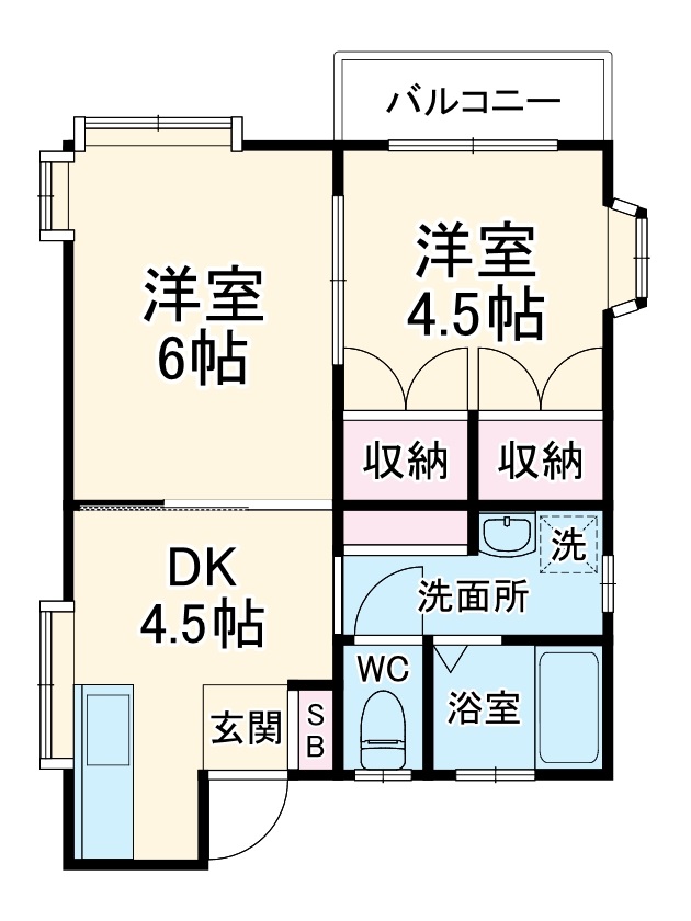 カーサ東の間取り