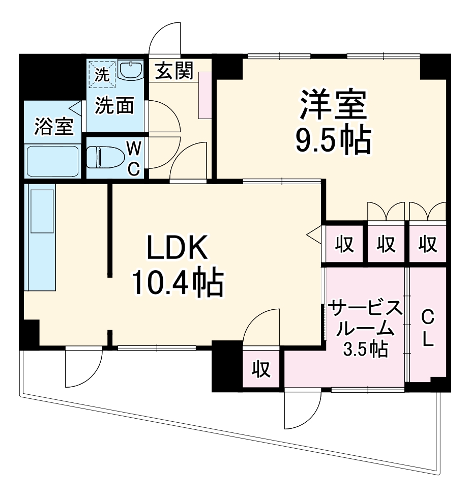 ドミール相模大野の間取り