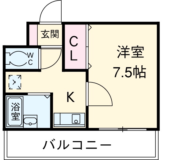 ルームIフジハイツの間取り