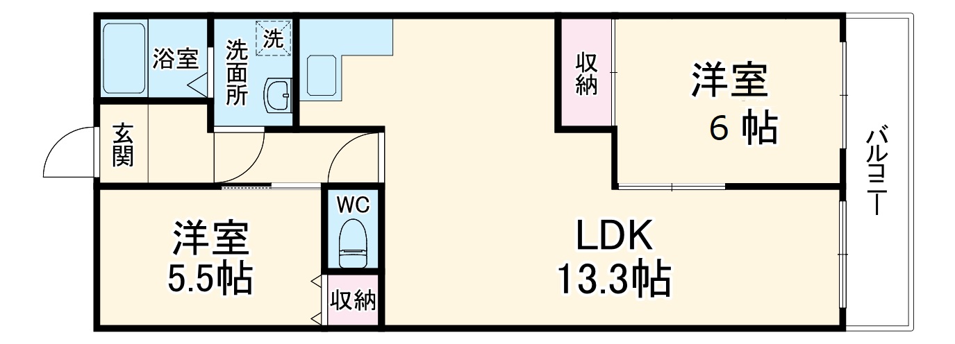森彦第三コーポラスの間取り