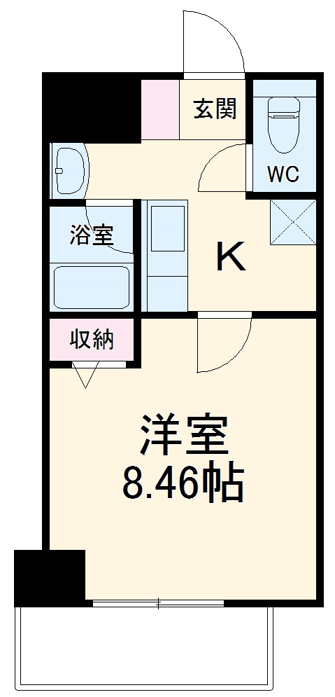 アルモニーＳ・403号室の間取り