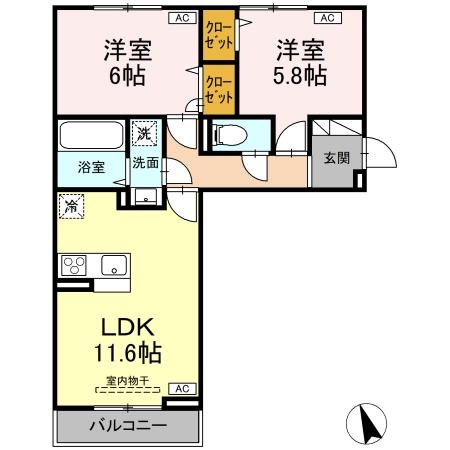 カサヴェールの間取り