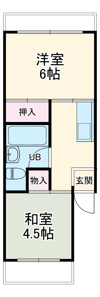 第2大坂グリーンコーポの間取り