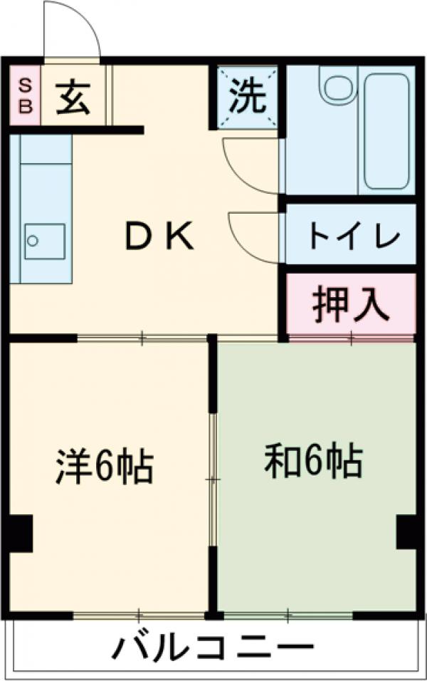 カーサハシモトの間取り