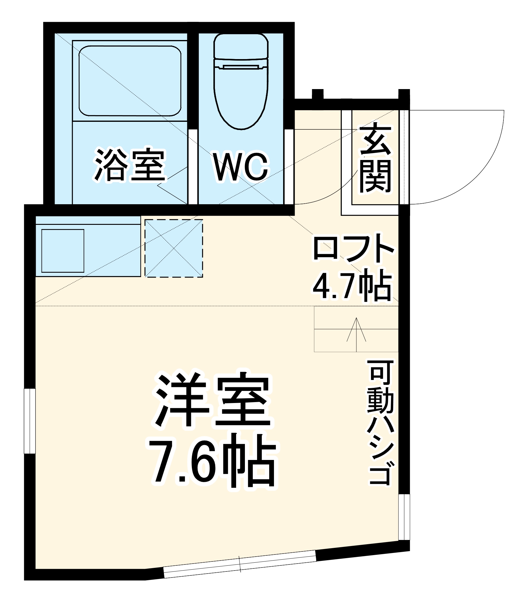 ユナイト安針ポルティージョの間取り