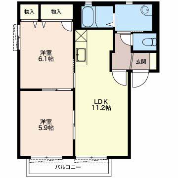 シャーメゾンSAKURAI Gの間取り