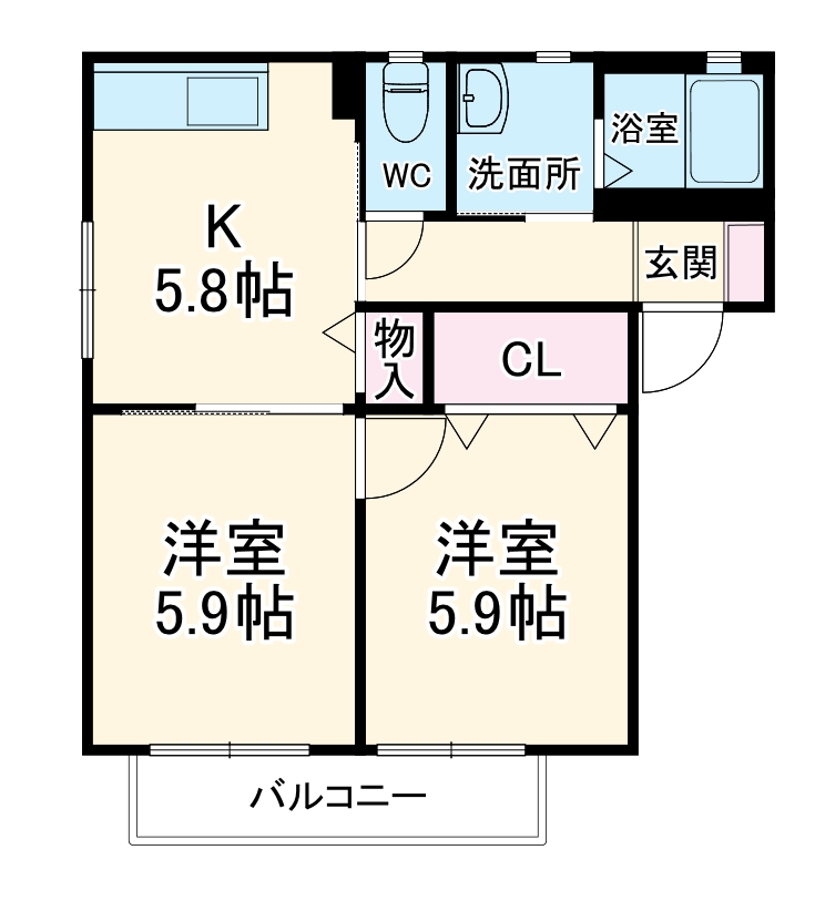ボナール華の間取り