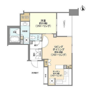 ブランズ綱島の間取り