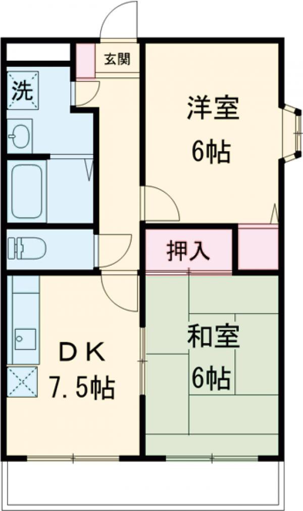 フォルセ桂の間取り