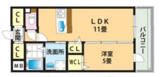 姫島の完工年月(2024年8月)築の賃貸マンションの間取り