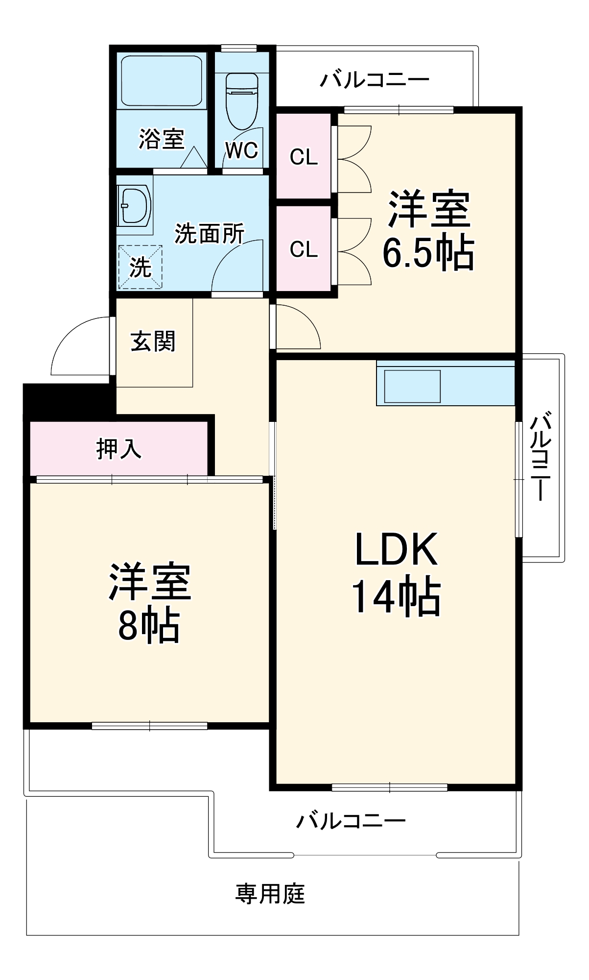 ヒルズ赤池の間取り