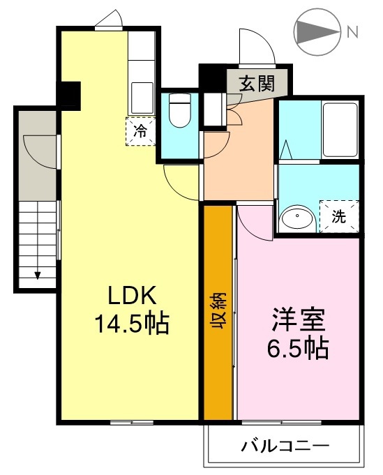 ドミール21WESTの間取り