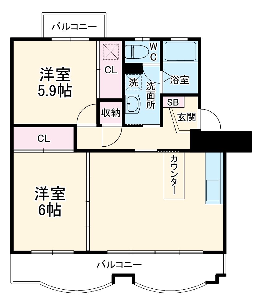 エルソーラの間取り