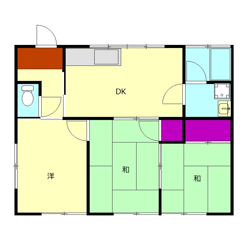 駒千代ハイツの間取り