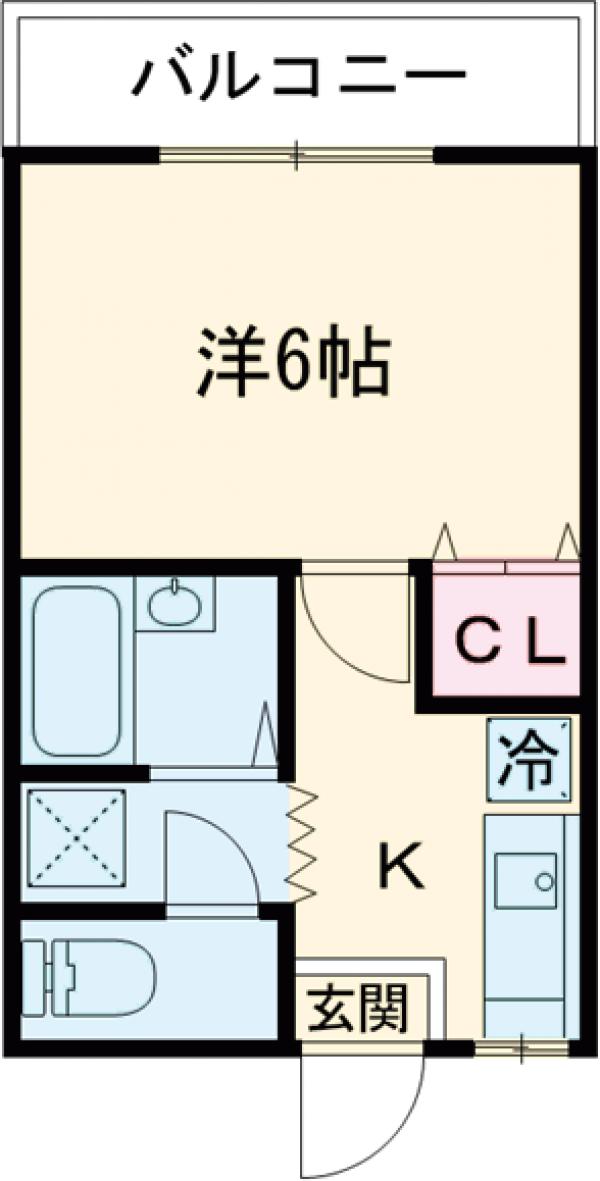 明風コーポの間取り