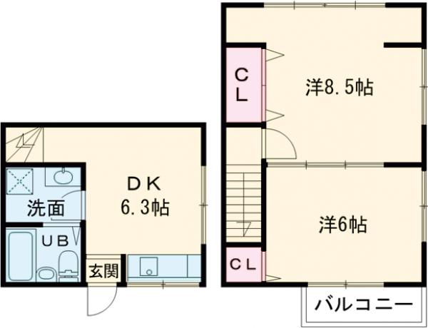小澤アパートの間取り