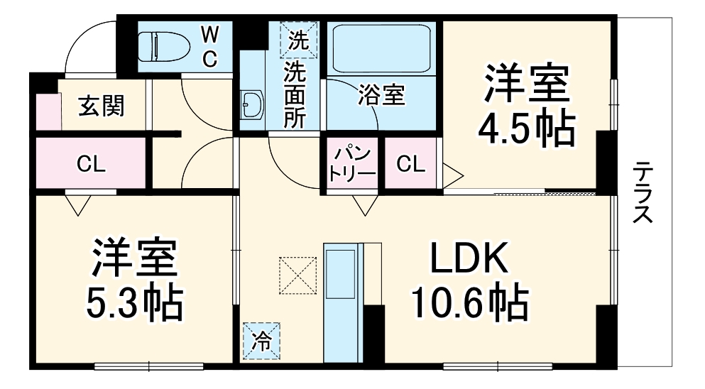 幸町の完工年月(2024年12月)築の賃貸アパートの間取り