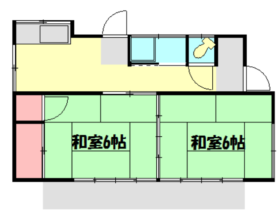 石井貸家の間取り