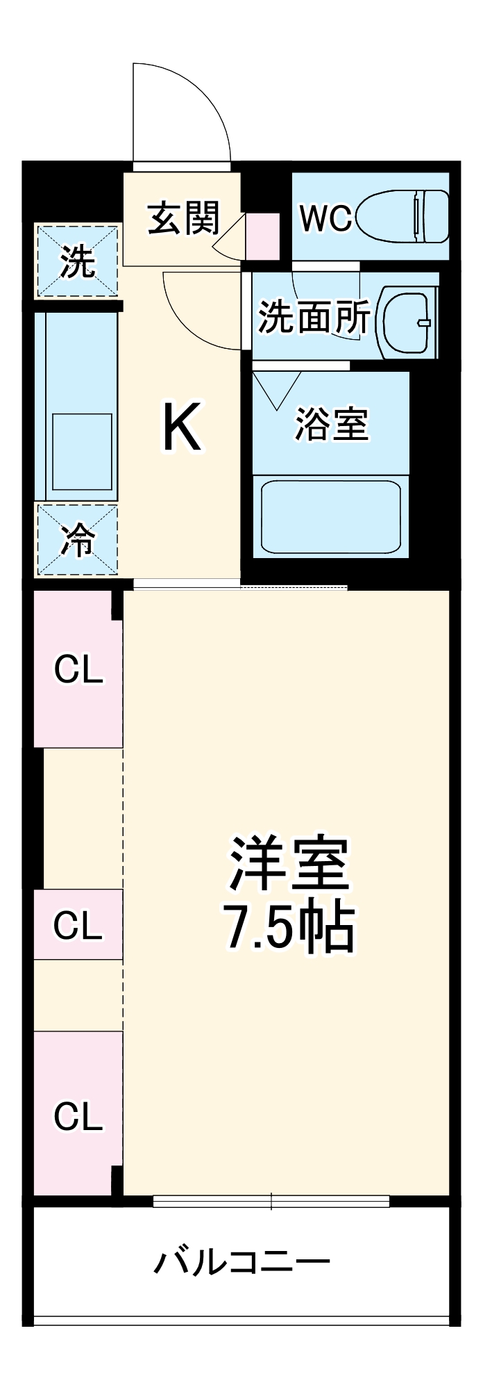 リブリ・岡町の間取り