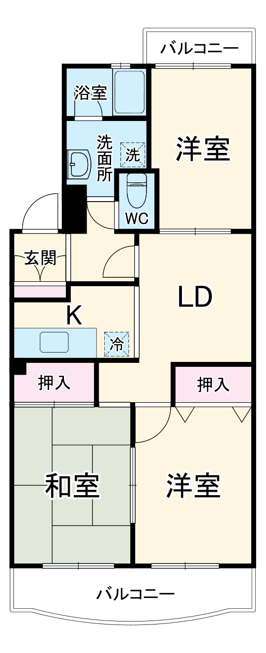ミナミシャトー富士の間取り