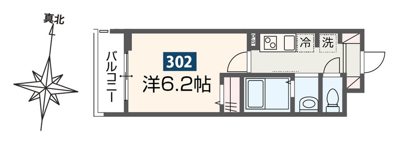 MELDIA西八王子Ⅲの間取り
