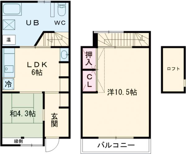 寺戸町修理式リノベーションの間取り