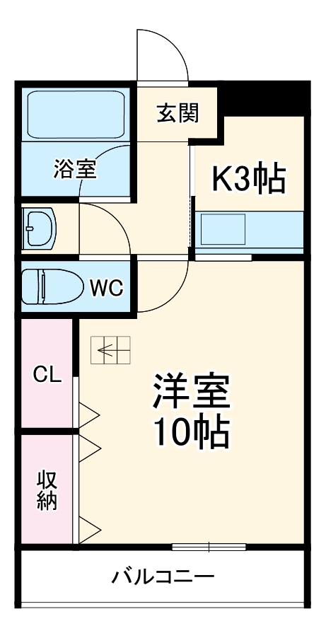 アゼリア浜田Aの間取り