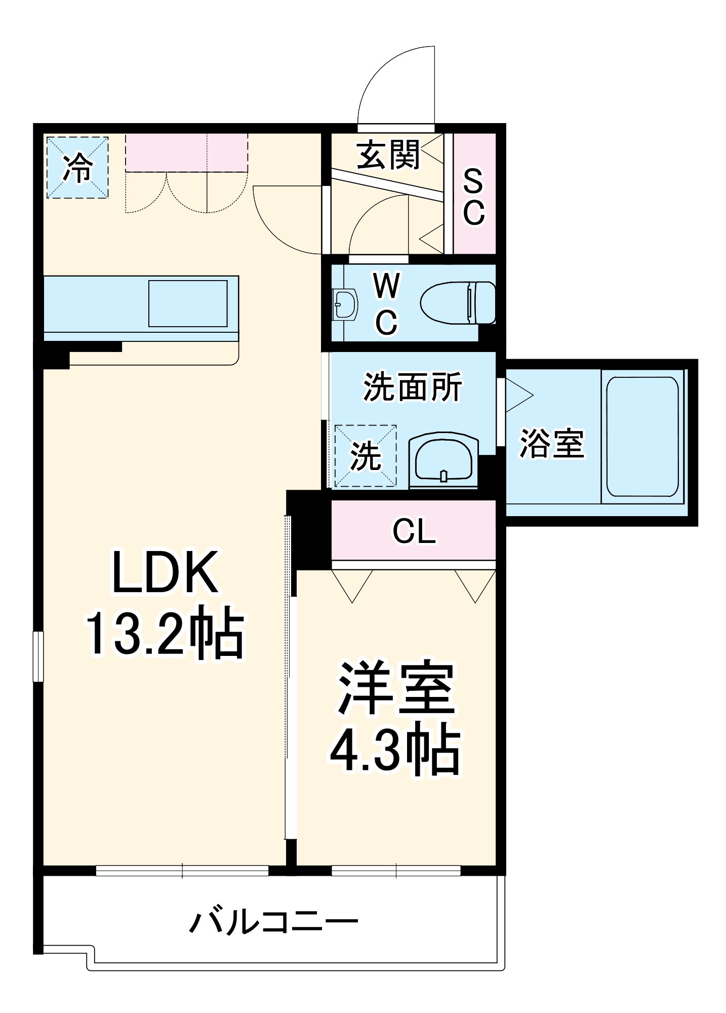 ゼファー今里の間取り