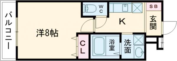 フジパレス助松町Ⅰ番館の間取り