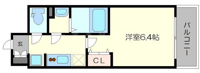 プレサンスOSAKA DOMECITYビーツの間取り