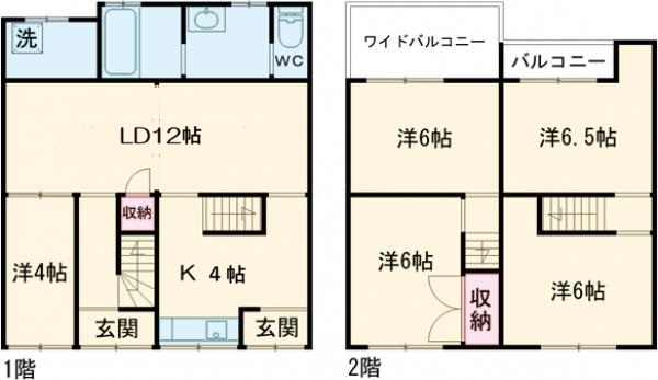 西京極堤下町貸家の間取り