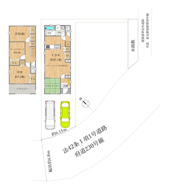 岸和田市別所町3丁目・戸建の間取り